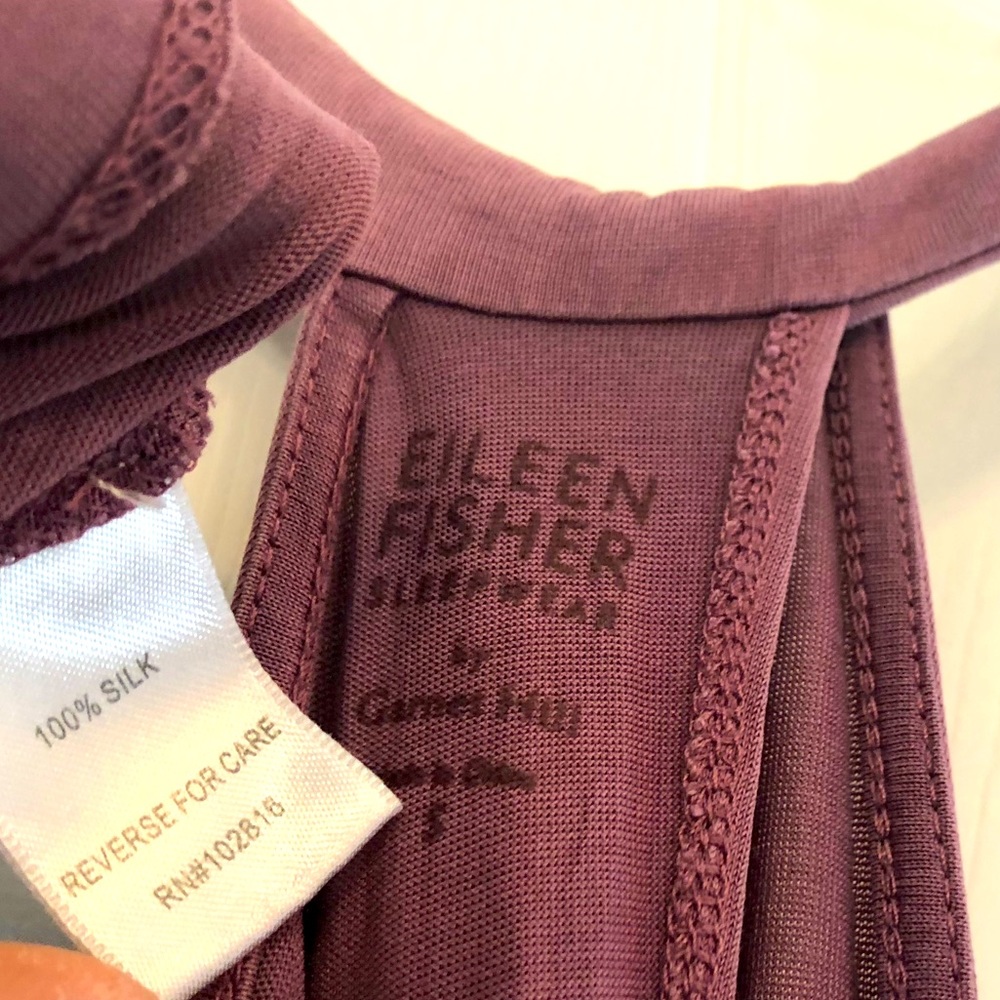 Eileen Fisher 100% silk nightgown. Would make comfy coverup in summer as well.